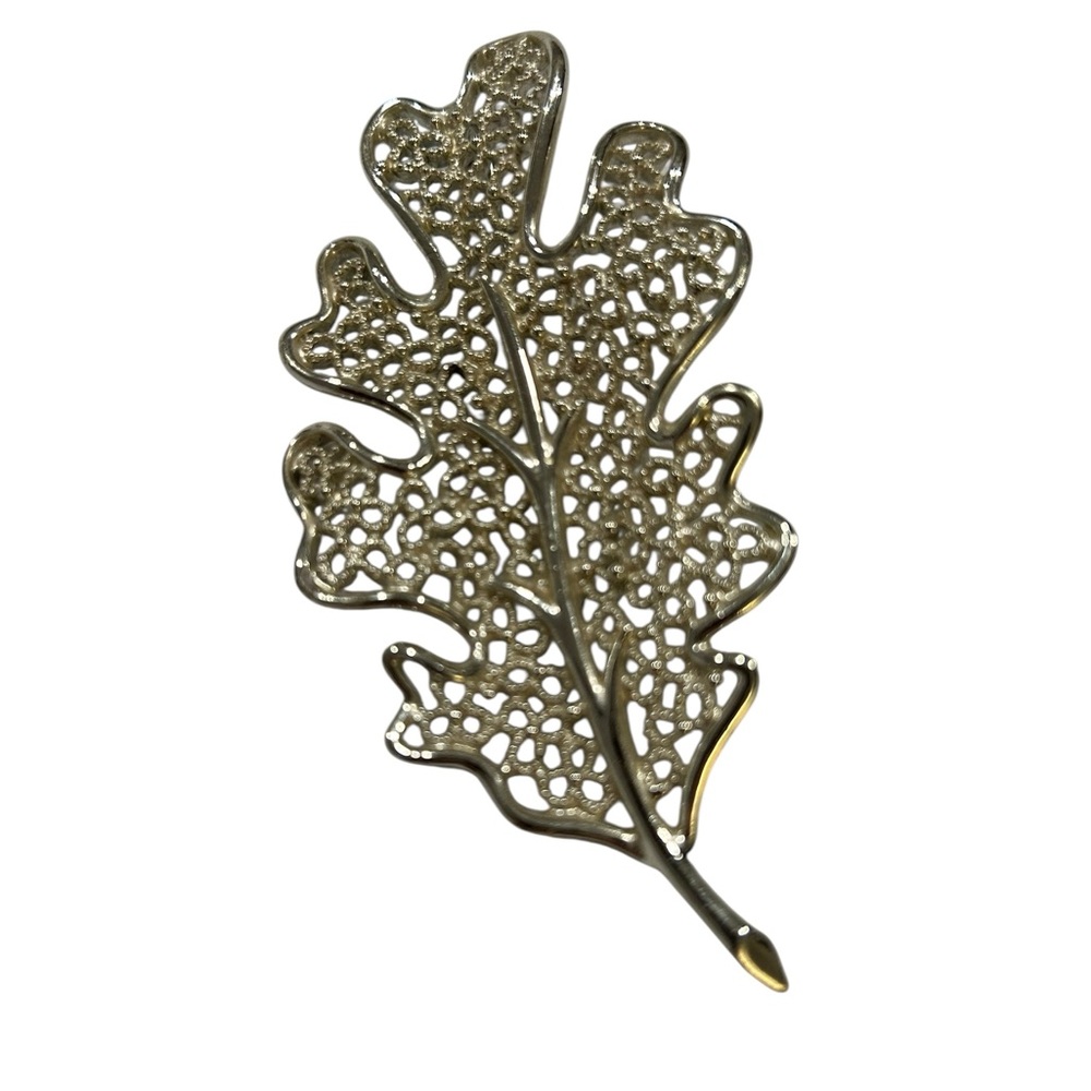Sarah Coventry Gold Leaf Brooch
